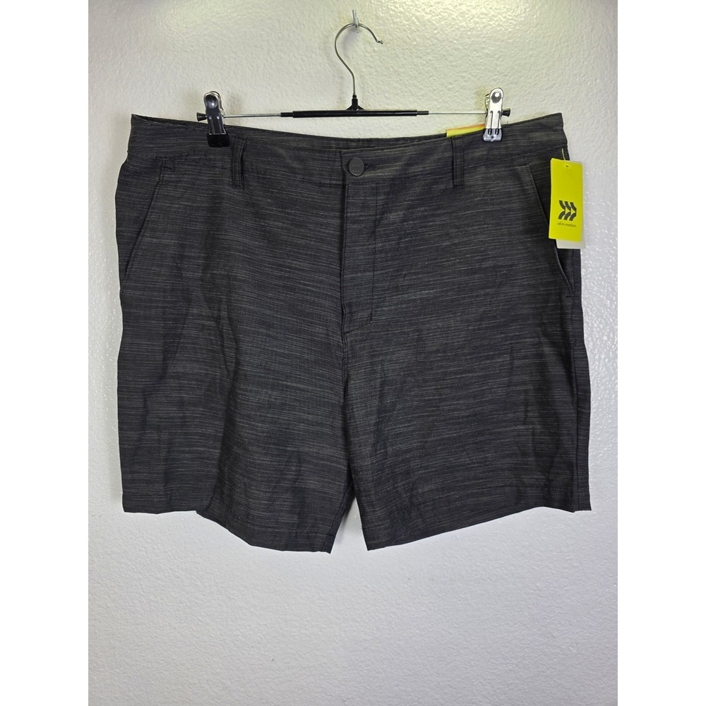 All in Motion Mens 7" Golf Shorts Black‎ Onyx Stretch Quick Dry New Size 40